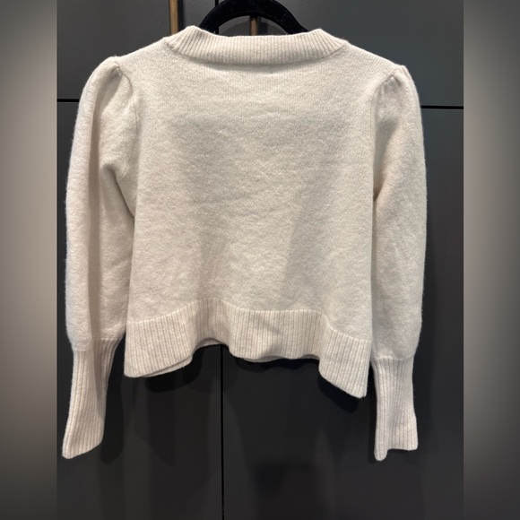 Hill House Home Cream Merino Wool Sylvie Sweater Womens Size M - Picture 2 of 3